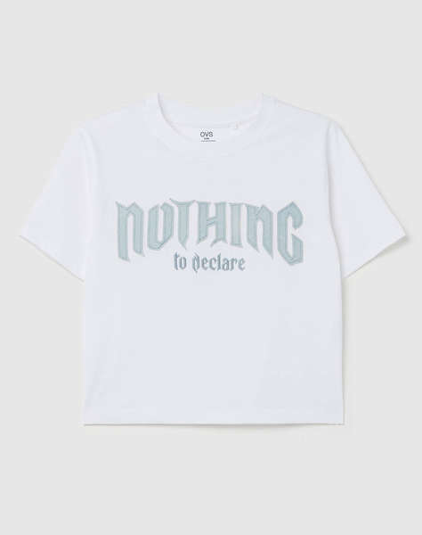 OVS T-SHIRT W/CANVAS APPL