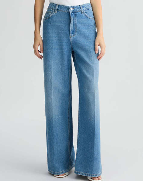 LIU JO WHITE_WA5D11__PANT.FLARE FROG H.W. PANTALONI DE DAMA
