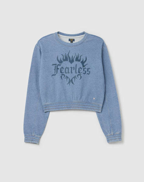 OVS SWT CROP W/CUTS