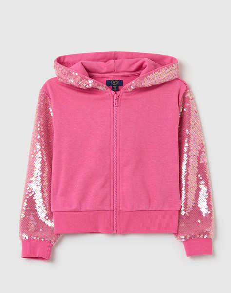 OVS HOODIE FULLZIP W/SEQUINS