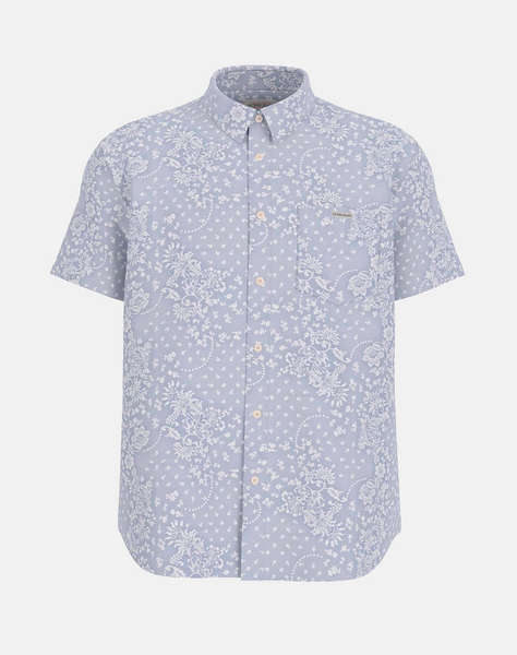 GUESS JEANS GJ SS REG PKT COLLAR - ORG CO LIGHT PRINTED POPELINE CAMASA DE BARBATI