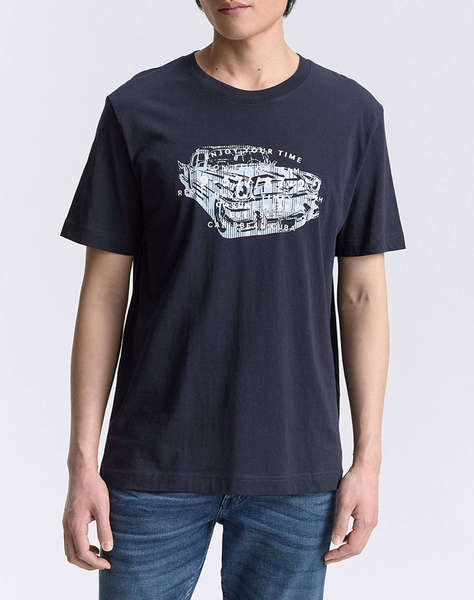 TOM TAILOR PRINTED T-SHIRT BLUZA DE BARBATI