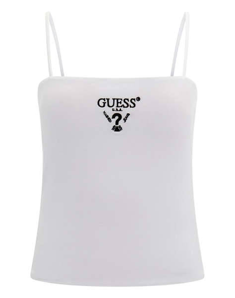 GUESS COLETTE TANK TOP - ECO SMOOTH RAYON STR RIB 270 BLUZA DE DAMA