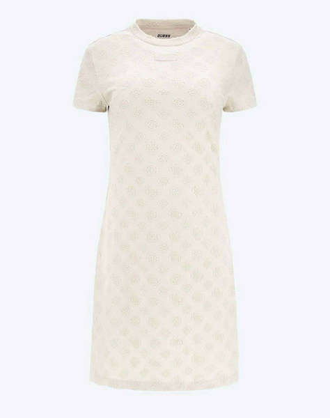 GUESS PEONY JACQUARD DRESS - RECY POLY-COTTON JACQ SPONGE ROCHIE DE DAMA