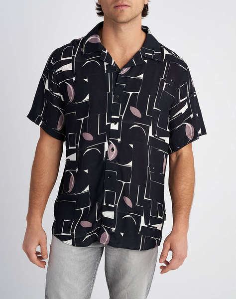 STAFF Man Shirt Logan Short Sleeve 100% Viscoze
