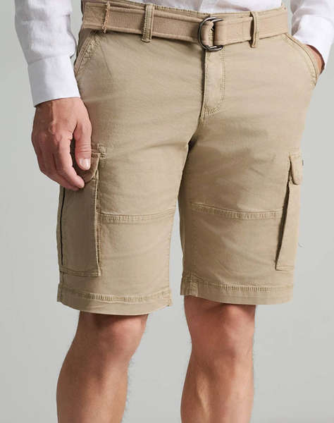 NAVY&GREEN BERMUDE CARGO CU CUREA