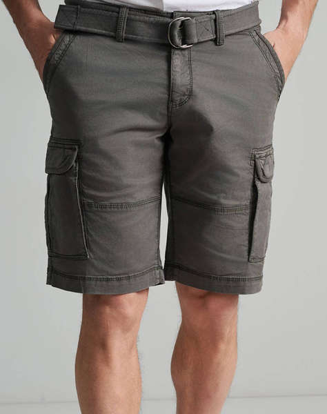 NAVY&GREEN BERMUDE CARGO CU CUREA