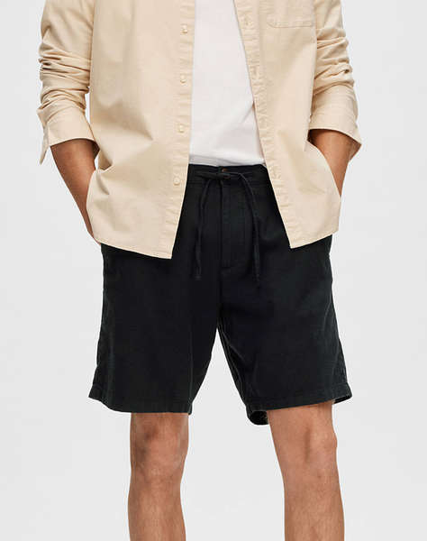 SELECTED SLHREGULAR-BRODY LINEN BLD SHORTS NOOS