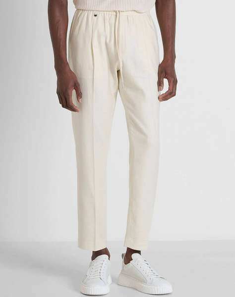 ANTONY MORATO MMTR00748FA800126 MIN OF 6 TROUSERS NEIL REGULAR FIT IN TWILL LINEN VISCOSE BLEND FABRIC PANTALONI DE BARBATI