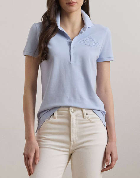 LAUREN RALPH LAUREN KIEWICK-SHORT SLEEVE-POLO SHIRT