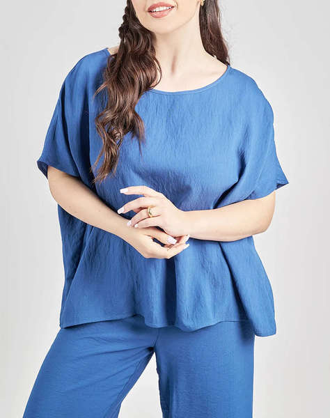 PARABITA Bluza cu maneca scurta textura incretita