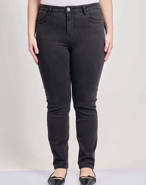PARABITA Pantaloni jean slim fit negru