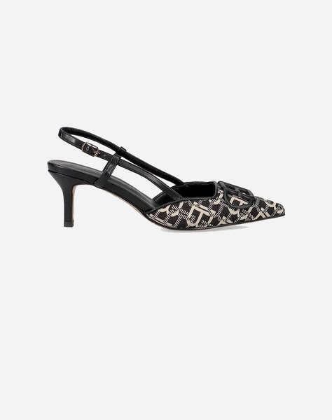 LAURA BIAGIOTTI 8969 INCALTAMINTE LOGO.MAT CU CATARAMA & CUREA BLACK