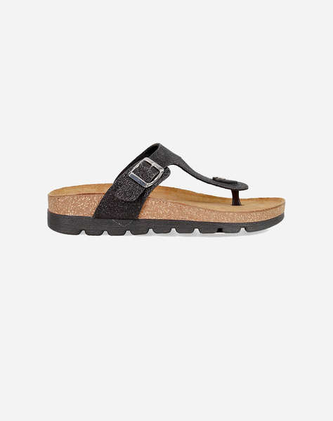 EASYWALK 335P2177S SANDALE CU GLITTER & CATARAMA BLACK