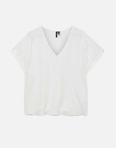 VERO MODA VMGABBI SS V-NECK TOP WVN GA
