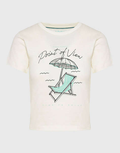 FUNKY BUDDHA Bluza De Dama Maneca Scurta Cu Imprimeu