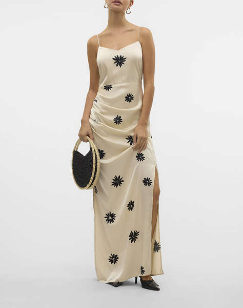 AWARE VMROE SL STRAP V-NECK LONG DRESS VMA