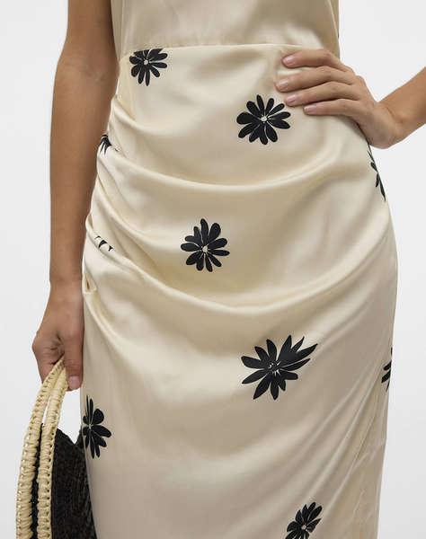 AWARE VMROE SL STRAP V-NECK LONG DRESS VMA