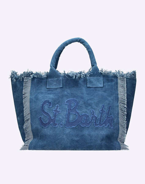 MC2 VANITY PATCH-ACC. BORSA CANVAS DONNA PATCH-ST BARTH 00 (Dimensiuni :40 x 32 x 20cm.)