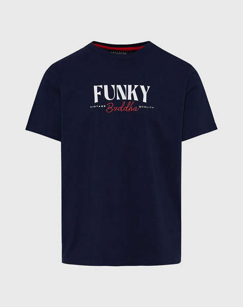 FUNKY BUDDHA Bluza de barbati Maneca Scurta Cu Imprimeu