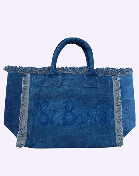 MC2 VANITY PATCH-ACC. BORSA CANVAS DONNA PATCH-ST BARTH DEN (Dimensiuni :40 x 32 x 20cm.)