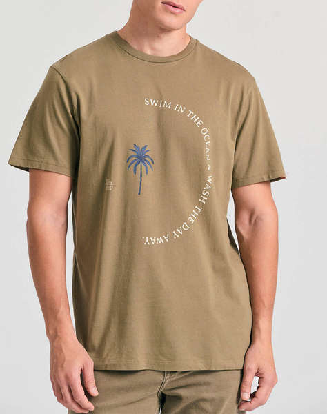 FUNKY BUDDHA Bluza de barbati Maneca Scurta Cu Imprimeu
