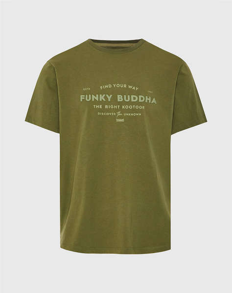FUNKY BUDDHA Bluza de barbati Maneca Scurta Cu Imprimeu