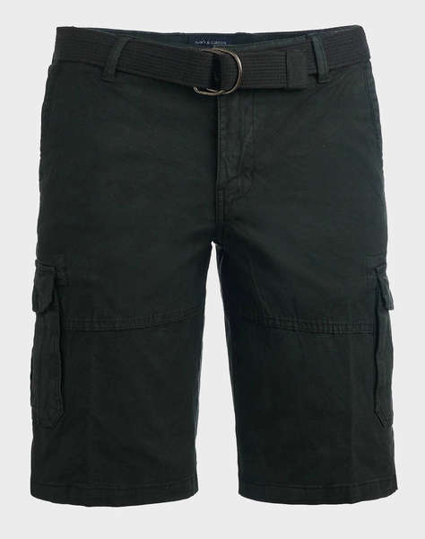 NAVY&GREEN BERMUDE-CARGO