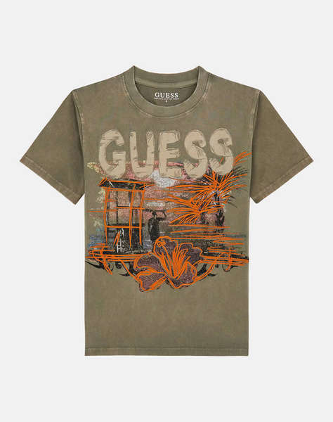 GUESS OVERSIZE SS T-SHIRT - MID ORGANIC COTTON 160 BLUZA DE COPII BOY
