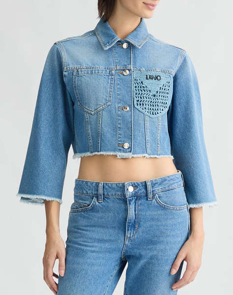 LIU JO WHITE_WA5D11__GIUBBINO UNCINETTO JACKET DE DAMA