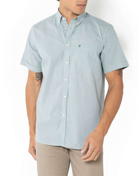 THE BOSTONIANS CAMASA CHESTER REGULAR FIT MiniCheck POPLIN Button-down Regular Fit