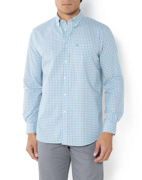 THE BOSTONIANS CAMASA MAVERICK REGULAR FIT MedCheck POPLIN Button-down Regular fit