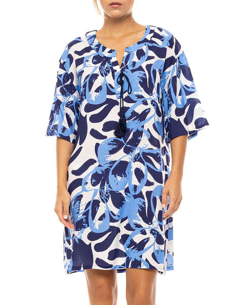 PINK LABEL BEACHWEAR ABSTRACT FLORAL