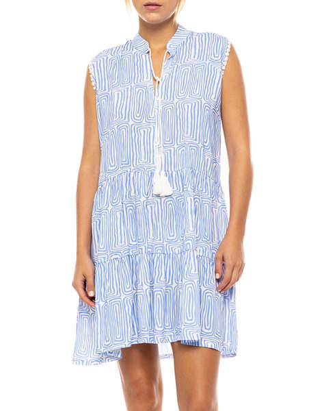 PINK LABEL BEACHWEAR ICE BLUE GEO
