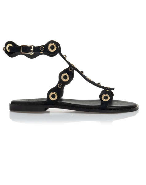 SANTE SH.25-415 SANTE FLAT SANDALE PIELE CU CAPSE