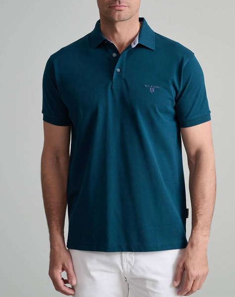 NAVY&GREEN BLUZA POLO