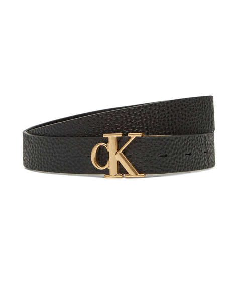 CALVIN KLEIN JEANS MONOGRAM PLACQUE BUCKLE 25MM REV