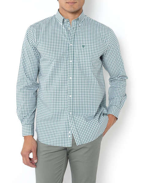THE BOSTONIANS CAMASA MAVERICK REGULAR FIT MedCheck POPLIN Button-down Regular fit