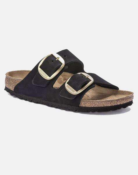 BIRKENSTOCK F25 LEATHER ARIZONA BIG BUCKLE LENB BLACK (GOLD) 35 - 43 NARROW SEASONAL INCALTAMINTE DAMA
