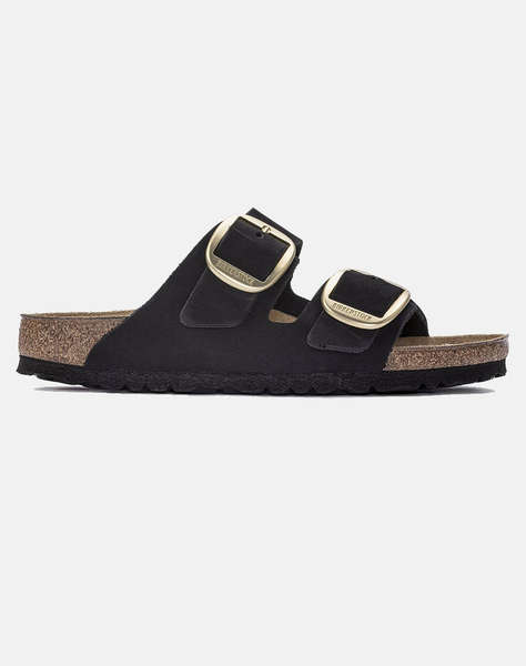 BIRKENSTOCK F25 LEATHER ARIZONA BIG BUCKLE LENB BLACK (GOLD) 35 - 43 NARROW SEASONAL INCALTAMINTE DAMA