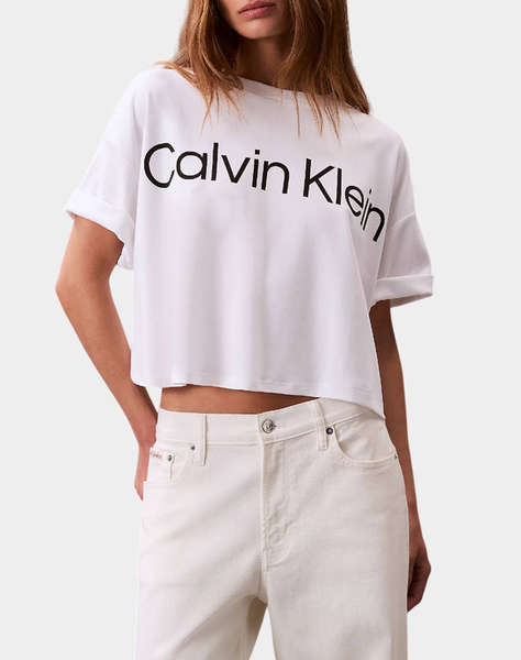 CALVIN KLEIN JEANS A-SS Boxy Logo Graphic Tee