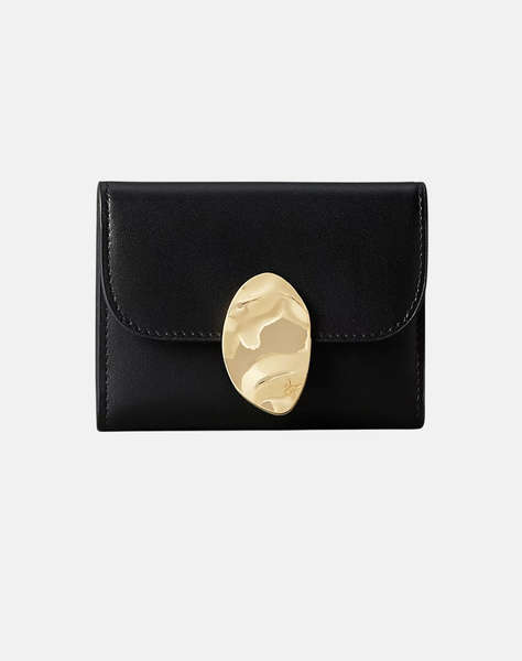 CALVIN KLEIN STONE LOCK SLOUCHY LTHR TRIFOLD (Dimensiuni: 7.5 x 10.5 x 0.5cm.)