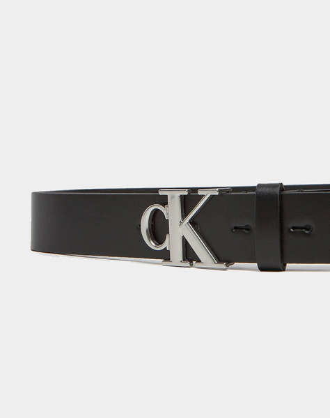 CALVIN KLEIN Monogram Plaque Buckle 30MM