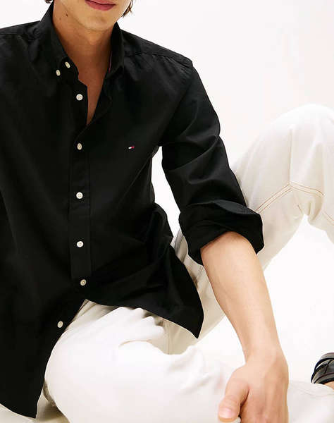 TOMMY HILFIGER CORE FLEX POPLIN SOLID RF SHIRT