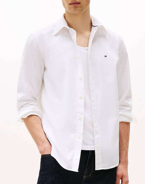 TOMMY HILFIGER CORE FLEX POPLIN SOLID RF SHIRT