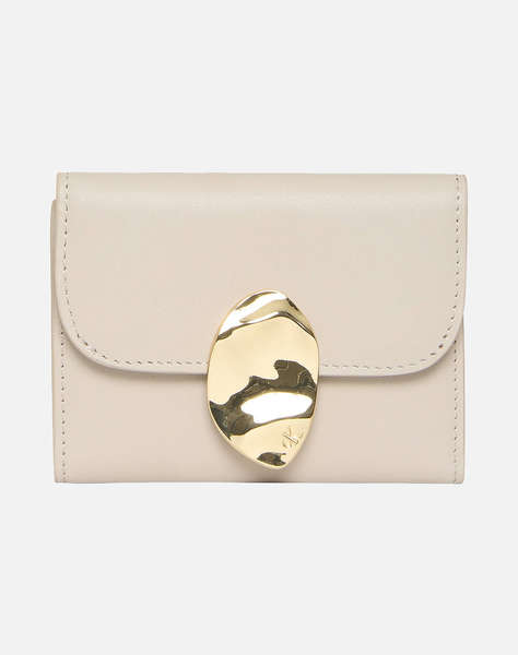 CALVIN KLEIN STONE LOCK SLOUCHY LTHR TRIFOLD (Dimensiuni: 7.5 x 10.5 x 0.5cm.)