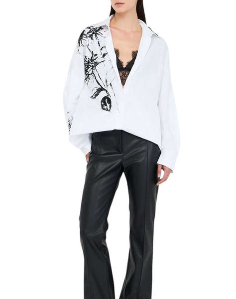 LIU JO BLACK_CF5C06_CAMICIA CON STAMPA PIAZZATA CAMASA DE DAMA