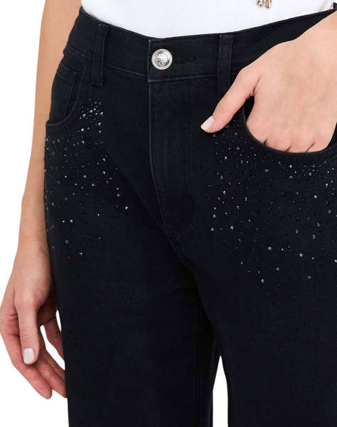 LIU JO DENIM_UF5D02_ECS PANT.BOY CULT STRASS PANTALONI DE DAMA