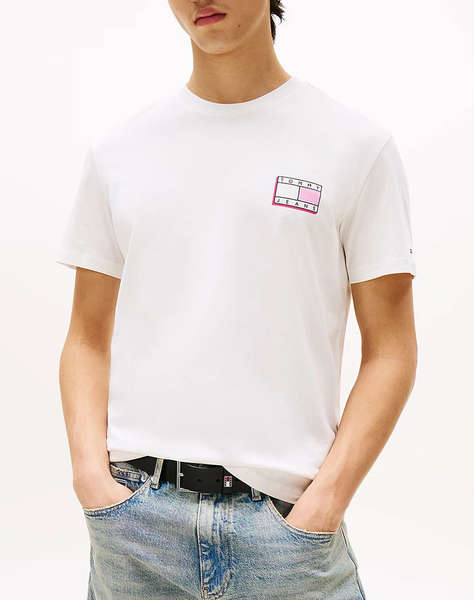 TOMMY JEANS TJM SLIM POP COLOR FLAG TEE EXT