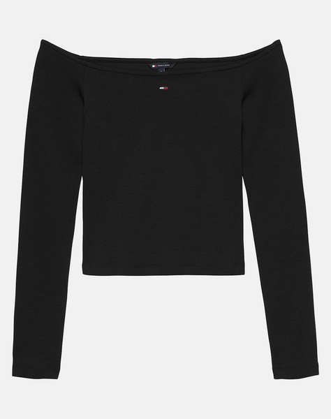 TOMMY JEANS TJW SLIM ESSENTIAL BOAT NECK LS